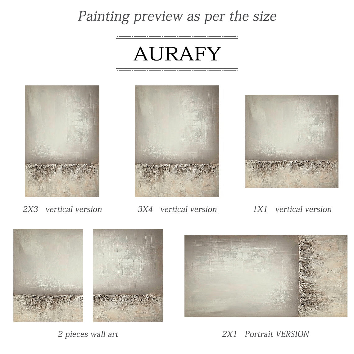Wabi-Sabi Beige Plaster Textured Abstract High Relief Japandi Minimalist Luxe Tactile Canvas Wall Art AURA724