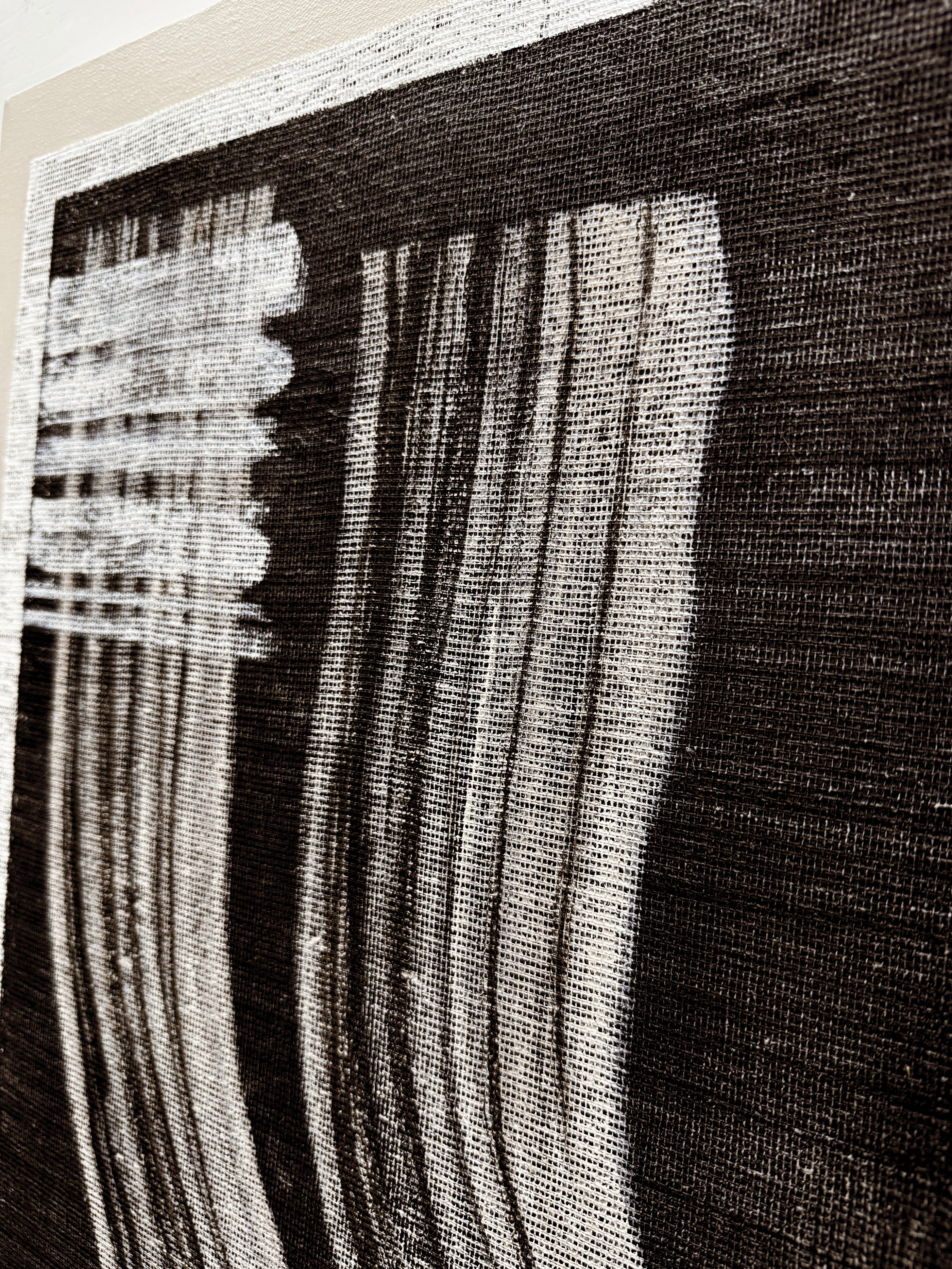 Wabi-Sabi Black Gray Abstract Textured Knife Stroke Wall Art Japandi Minimalist Luxe Tactile Canvas Artwork AURA730