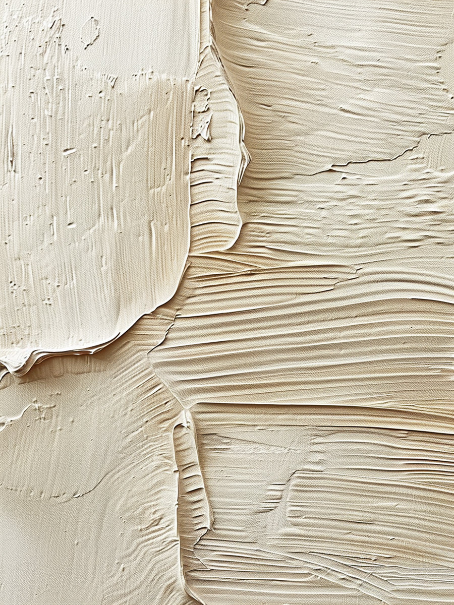 Soft Rift-Beige 3D Textured Art-AURA069