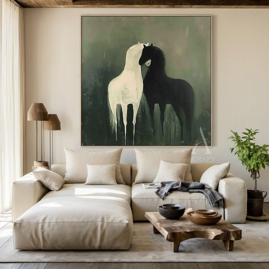Modern Green Animal Figurine Decor for Home Living Areas AURA336