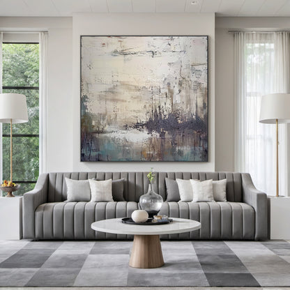 Modern Abstract Gray Wall Art for Living Room Bedroom Decor AURA230