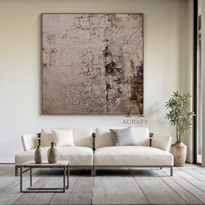 Gray Wabi Sabi Ceramic Vase for Minimalist Living Room Decor AURA242