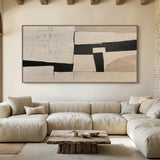 Silent Geometry-Black & Beige Spatial Field-AURA110