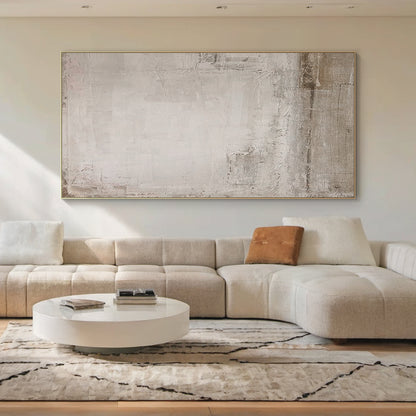 Quiet Patina-Beige & Brown Wabi-Sabi Art-AURA072