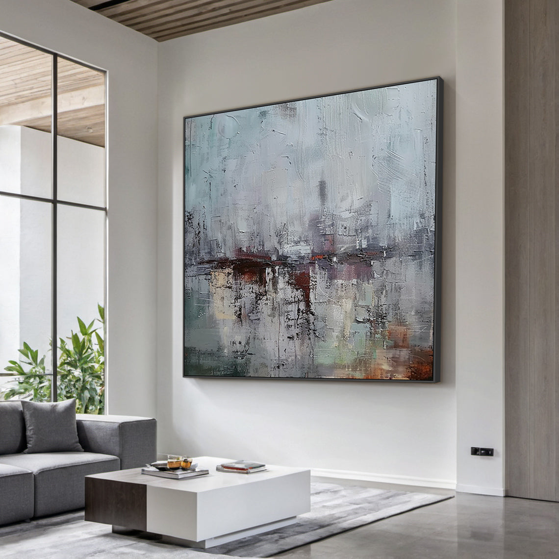 Gray Blue Wabi Sabi Style Home Decor for Cozy Spaces AURA229