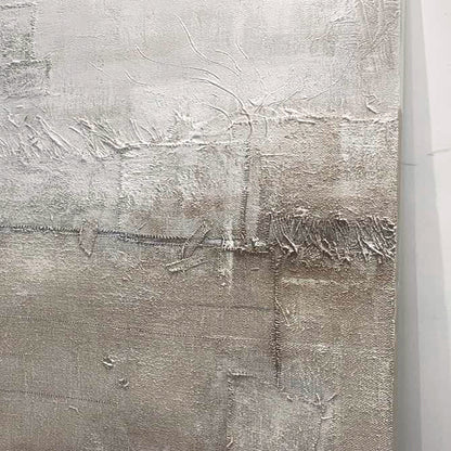 Distressed Texture Wall Art-Taupe & Soft Gray Tones-AURA026