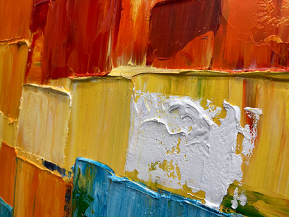Chromatic Mosaic-Multicolor Abstract Field-AURA159