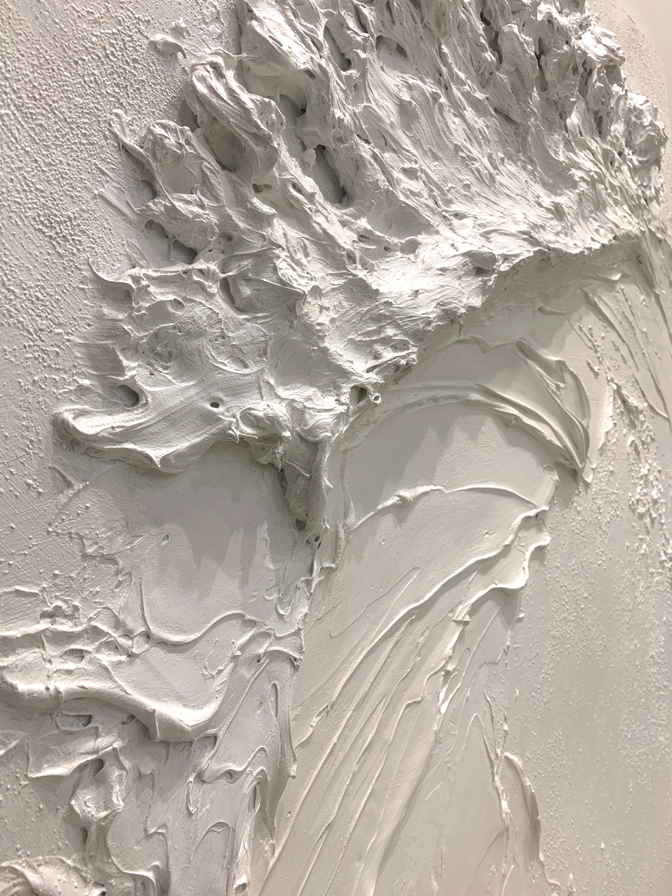 Silent Surge-White Waves & Sky 3D Touch Art-AURA120