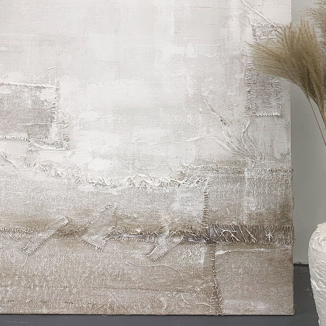 Quiet Patina-Beige & Brown Wabi-Sabi Art-AURA072