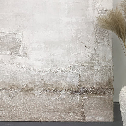 Quiet Patina-Beige & Brown Wabi-Sabi Art-AURA072