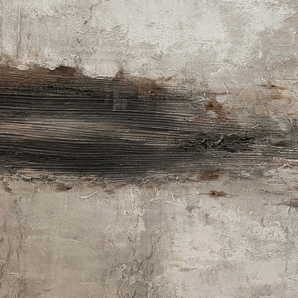 Urban Erosion Painting – Rust & Neutral Tones – AURA027(Vertical)