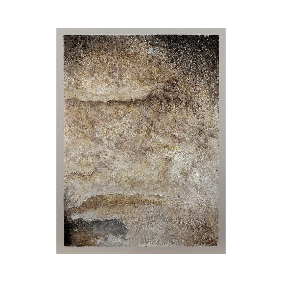 Wabi-Sabi Textured Abstract Wall Art Plaster Tactile Knife Stroke Japandi Minimalist Luxe Neutral Home Decor AURA732