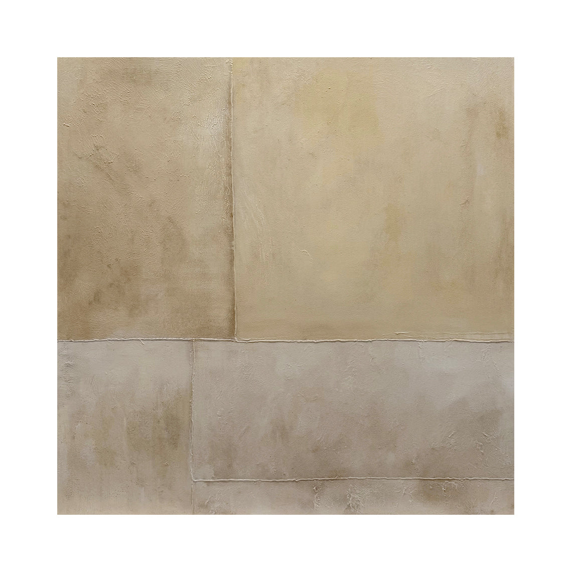 Beige Abstract Plaster Textured Wabi-Sabi Japandi Minimalist Tactile Canvas Neutral Modern Organic Wall Decor AURA733