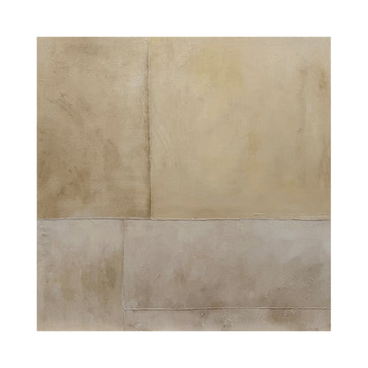 Beige Abstract Plaster Textured Wabi-Sabi Japandi Minimalist Tactile Canvas Neutral Modern Organic Wall Decor AURA733
