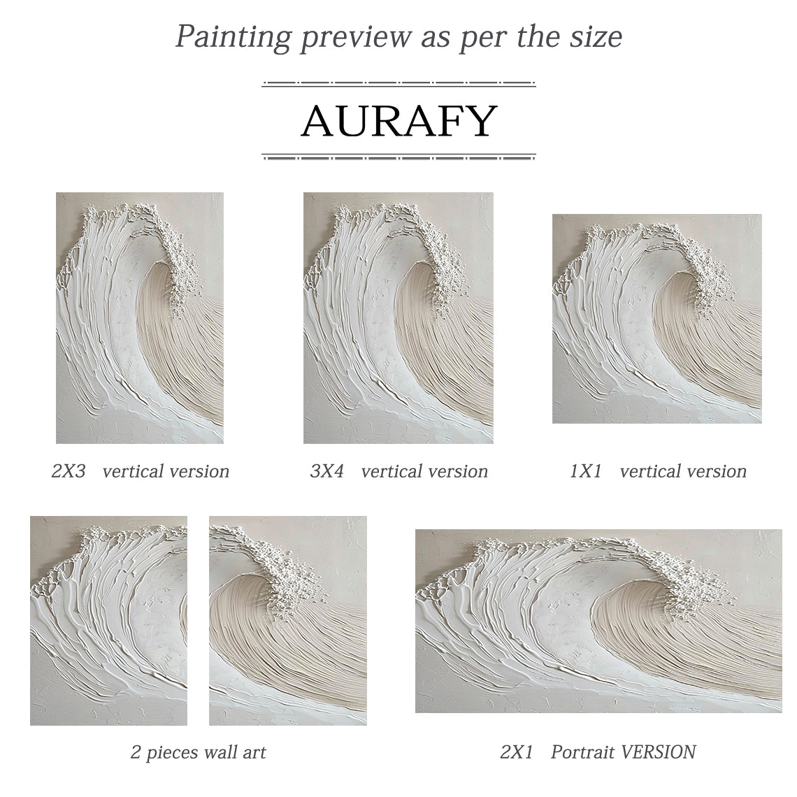 Silent Tides-Ivory & Sand 3D Textured-AURA012