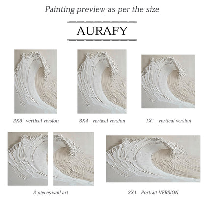Silent Tides-Ivory & Sand 3D Textured-AURA012