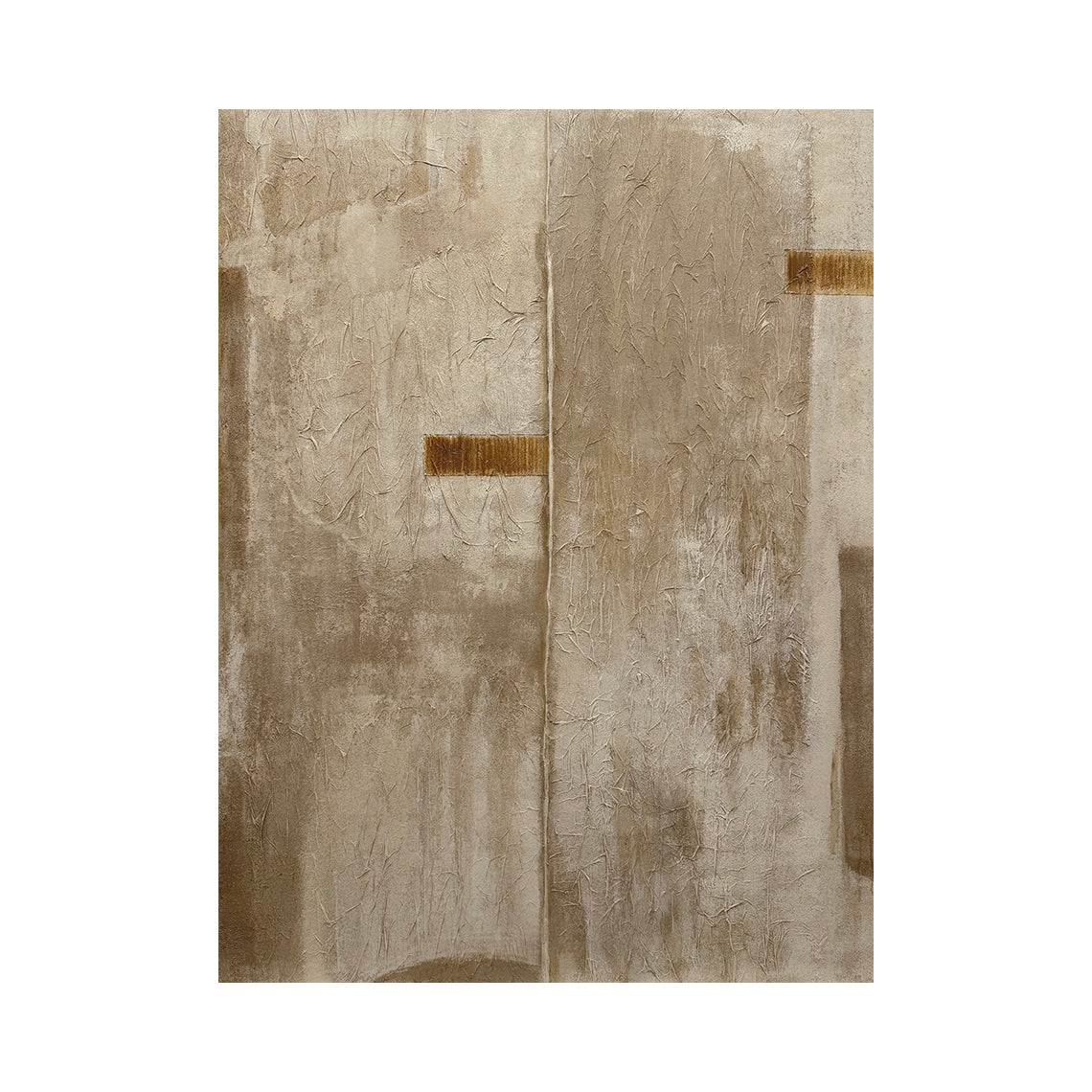 Wabi Sabi Beige Abstract Plaster Textured Japandi Minimalist Neutral Hand Painted Canvas Wall Art AURA729