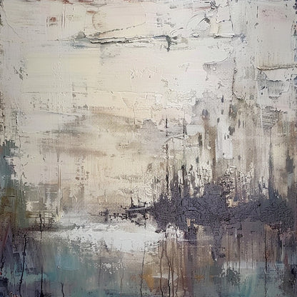 Modern Abstract Gray Wall Art for Living Room Bedroom Decor AURA230