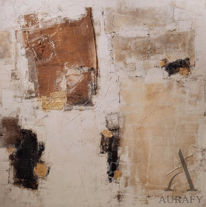 Stylish Beige General Abstract Wall Art for Modern Home Decor AURA237