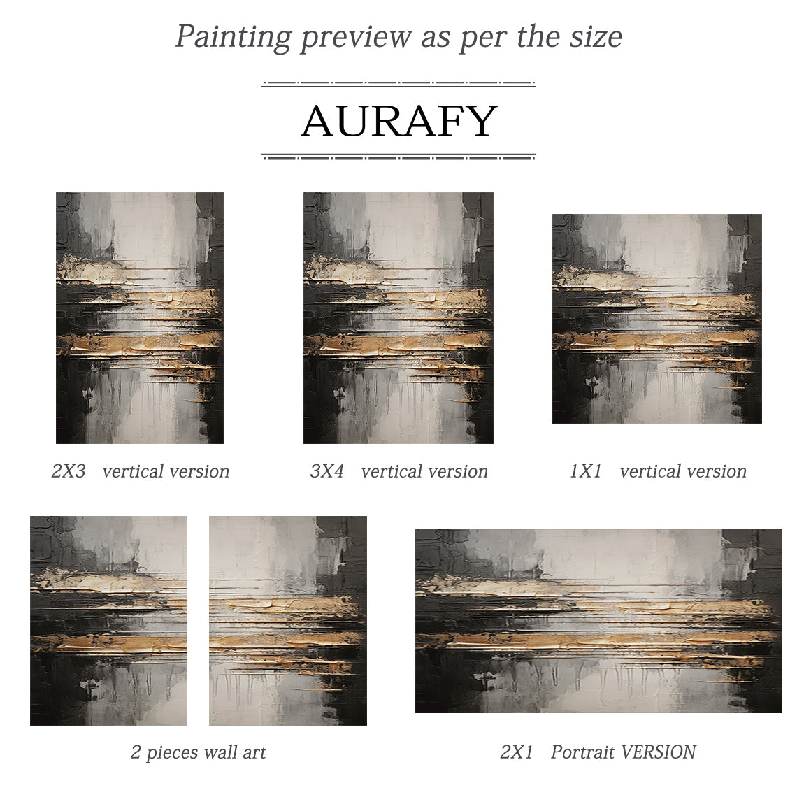 Silent Contrast-Black & Gray Abstract Spatial Field-AURA100