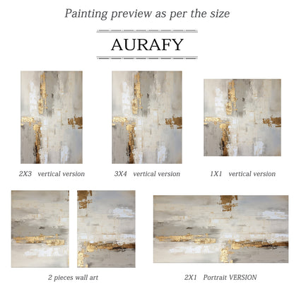 Soft Axis-Yellow & Gray Spatial Field-AURA096