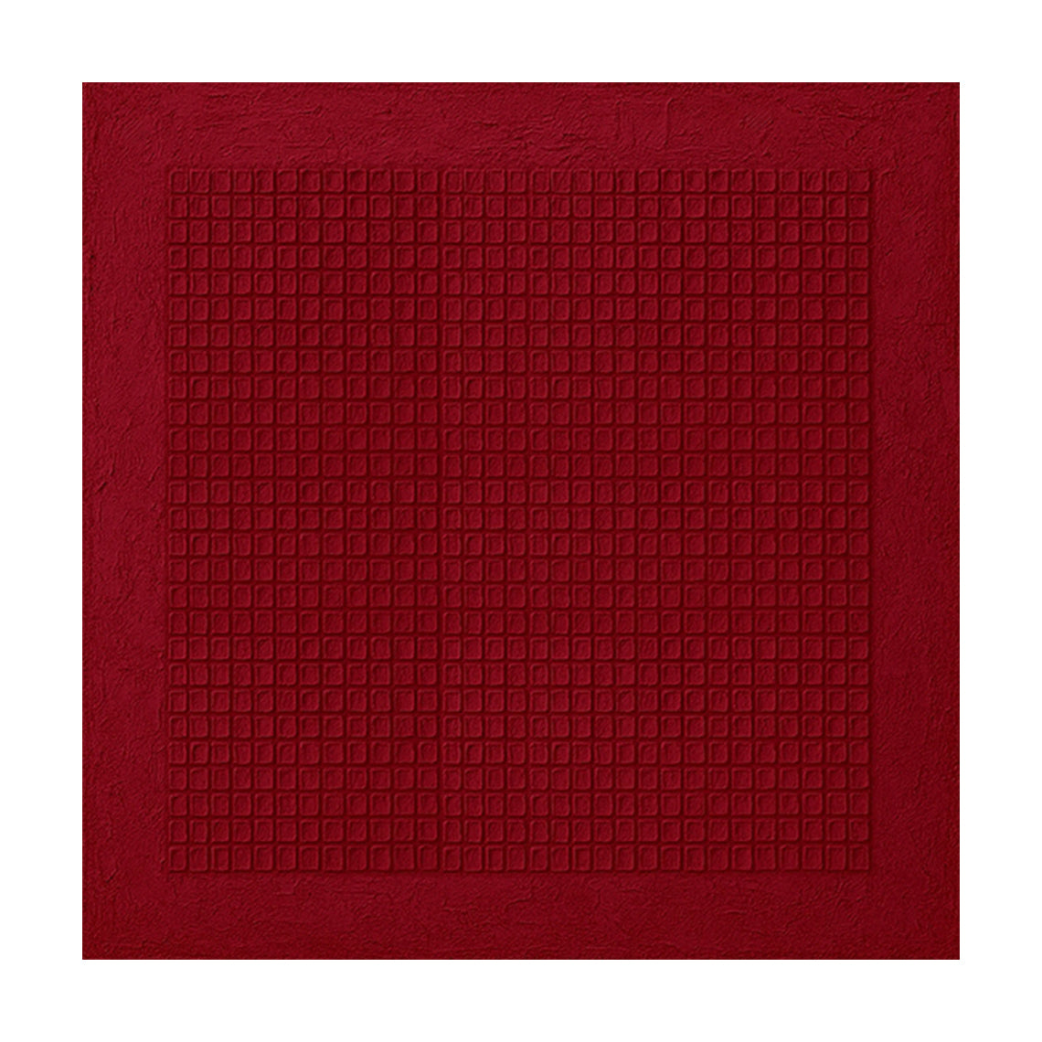 Red Abstract Art Geometric Tactile Canvas Embossed Grid Minimalist Textured Wall Decor AURA624