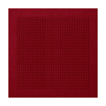 Red Abstract Art Geometric Tactile Canvas Embossed Grid Minimalist Textured Wall Decor AURA624