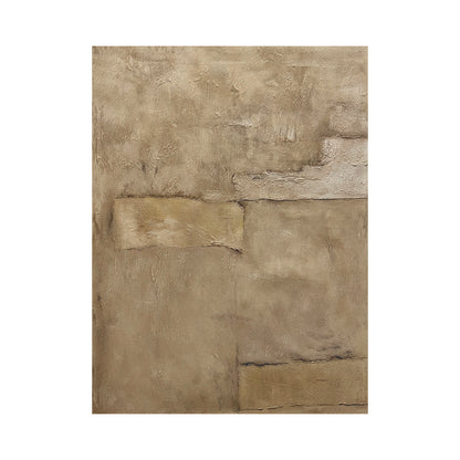 Wabi-Sabi Beige Abstract Plaster Textured Japandi Minimalist Luxe Tactile Knife Stroke Canvas Wall Art AURA736