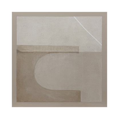 Beige Abstract Wabi-Sabi Plaster Textured Japandi Minimalist Luxe Tactile Canvas Modern Organic Wall Artwork AURA731