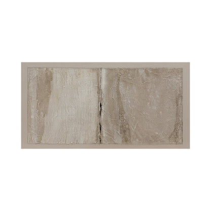 Wabi-Sabi Beige Plaster Textured Japandi Minimalist Abstract Tactile High-Relief Neutral Canvas Wall Artwork AURA740