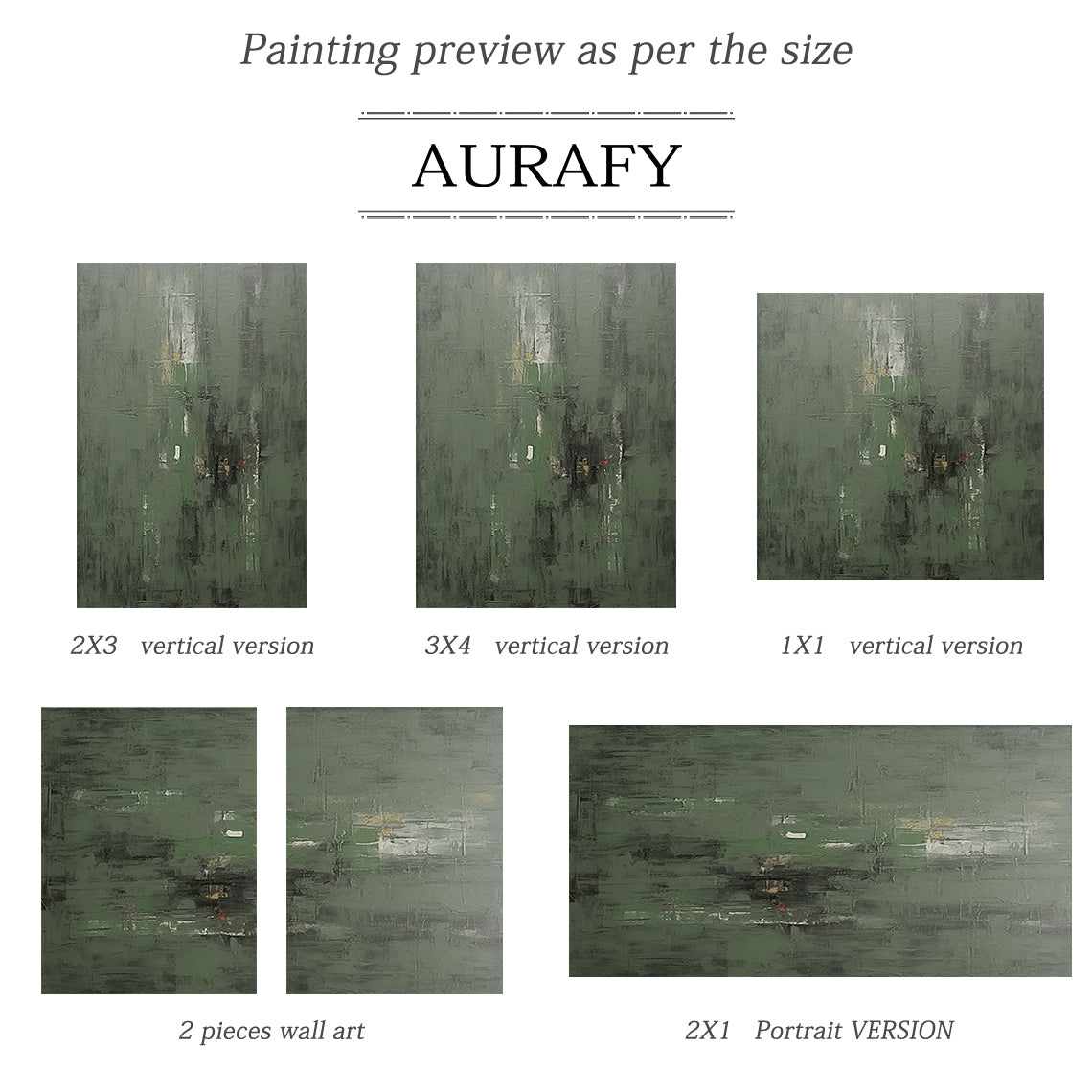 Quiet Green-Minimal Abstract Spatial Field-AURA097