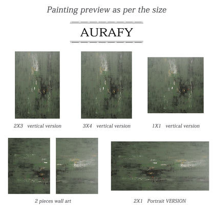 Quiet Green-Minimal Abstract Spatial Field-AURA097