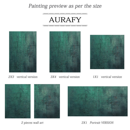 Whisper of Depth Emerald Abstract Texture-AURA099