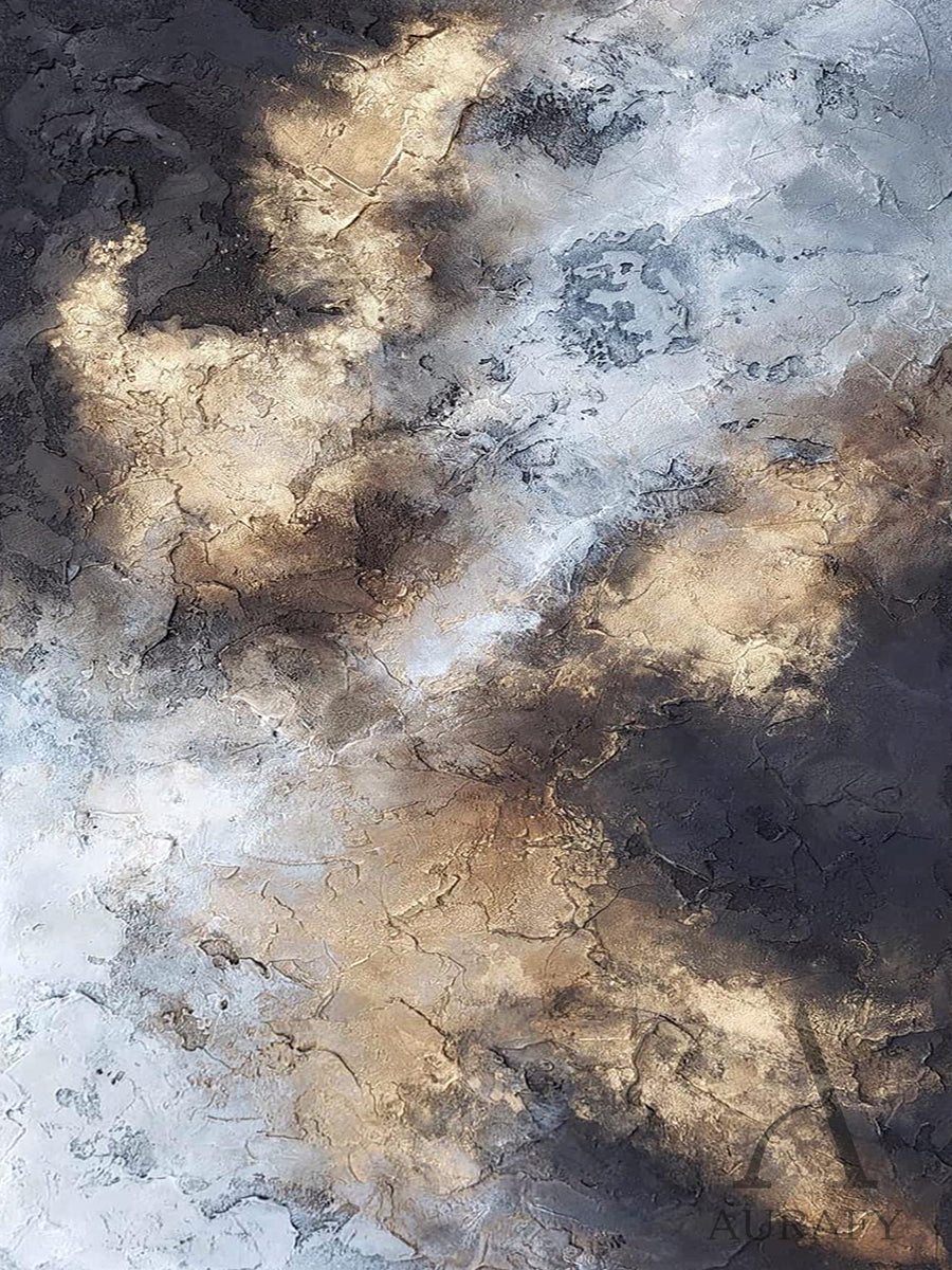 Modern Black General Abstract Wall Art for Living Room Decor AURA246