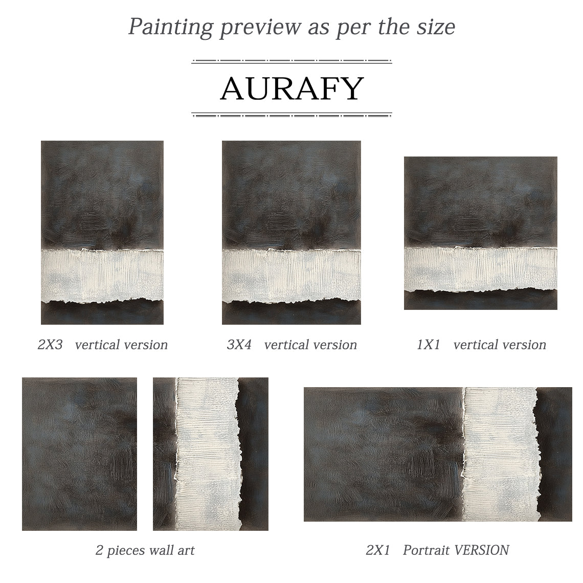 Abstract Black Beige Wall Art for Modern Home Decor AURA277
