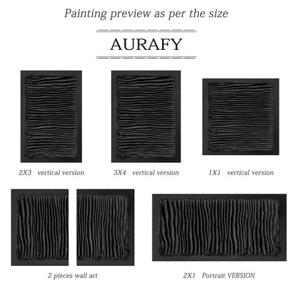 Modern General Abstract Black Wall Art for Home Office Decor AURA276