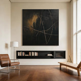 Brown and Black Abstract Wall Art for Modern Home Decor AURA271