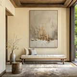 Silent Drift-Beige Abstract Field-AURA130
