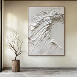 Silent Crest-White Waves & Sky 3D Touch Art-AURA119