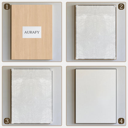 Abstract Earth Texture Wall Art – Soft Sand Tones – AURA012(Vertical)