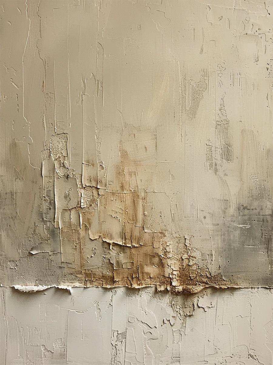 Silent Drift-Beige Abstract Field-AURA130