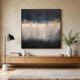 Abstract Black Beige Wall Art for Modern Living Room Decor AURA367