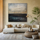 Gray Black Abstract Wall Art for Modern Living Room Decor AURA195