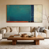 General Abstract Green Beige Wall Art for Modern Home Decor AURA370