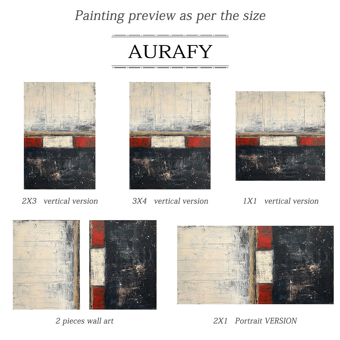 Abstract Black Beige Wall Art for Living Room Home Decor AURA273