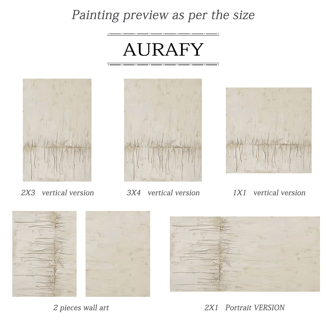 Wabi Sabi Beige Home Decor Accent Piece for Living Room AURA291