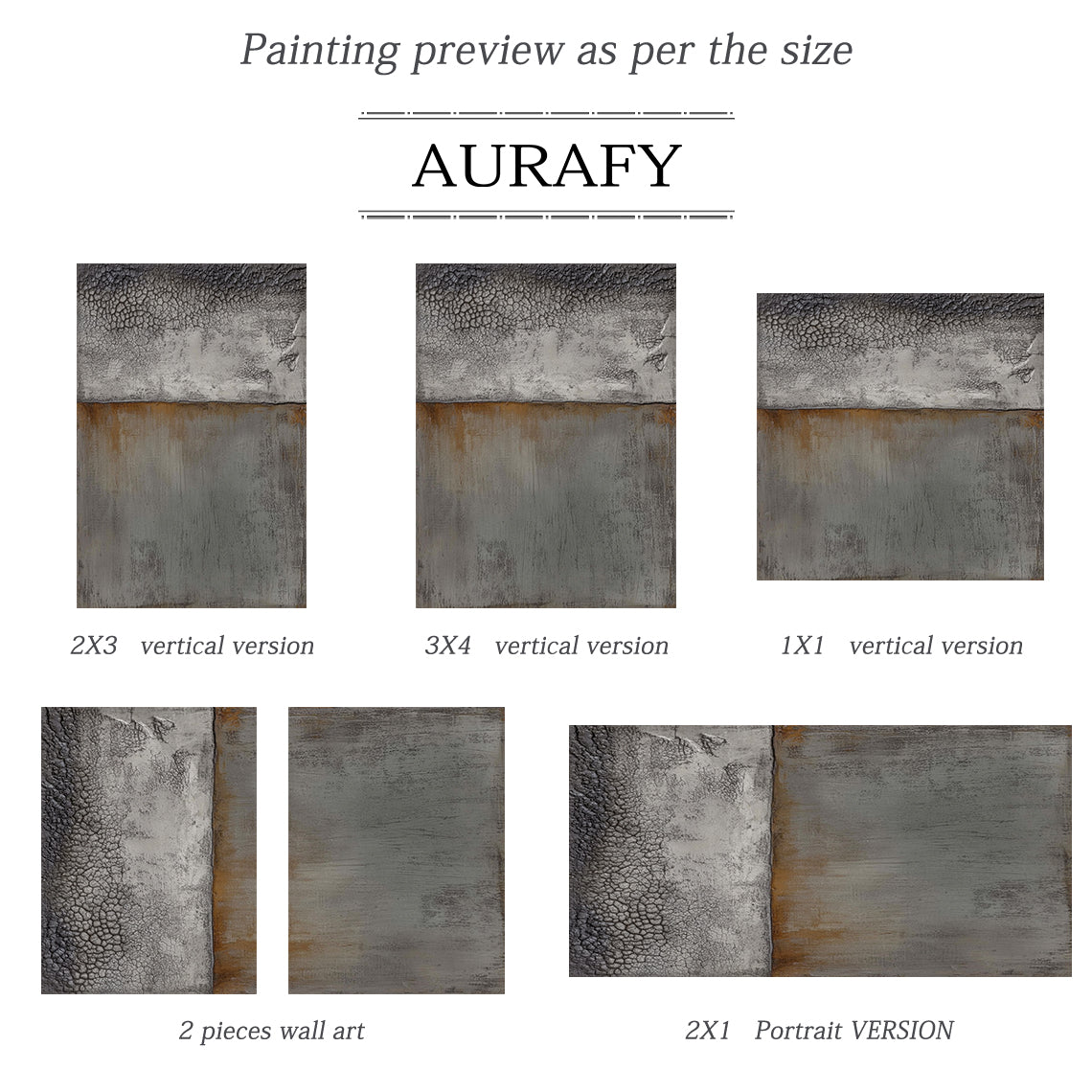 Gray WABI SABI Minimalist Living Room Decor Accent Piece AURA305