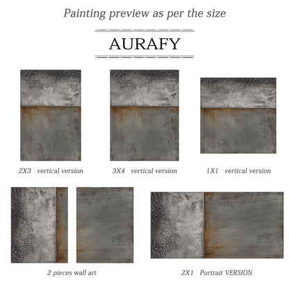 Gray WABI SABI Minimalist Living Room Decor Accent Piece AURA305