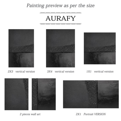 Black Wabi Sabi Style Minimalist Home Decor Accent Piece AURA270