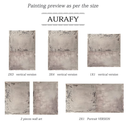 Large Minimalist Beige Abstract Wall Art Modern Living Room Decor AURA191
